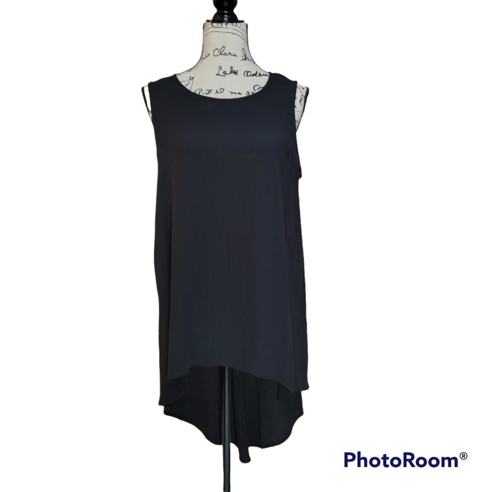Eileen Fisher 100% Silk High low Tunic Tank Top Dress - Size M